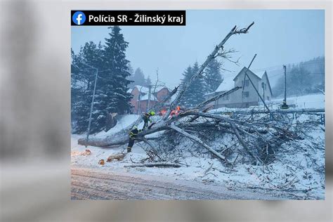 Ekstremalne warunki pogodowe w Słowacji Wiatr do 180 km h stan