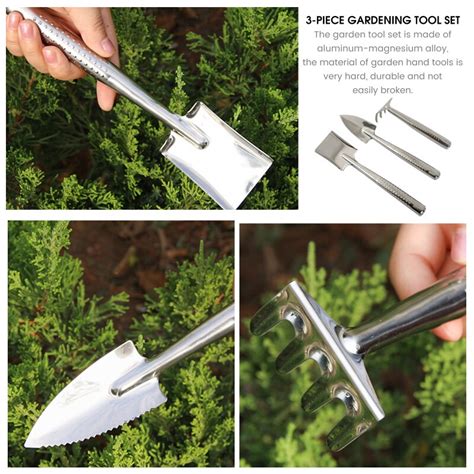 Pcs Garden Tool Set Cast Aluminum Heavy Duty Gardening Kit Including