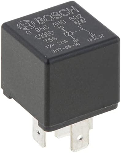 Bosch 0986AH0602 Mini Relais 12V 20A IP5K4 Betriebstemperatur Von 40