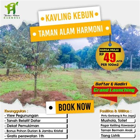 Investasi Kavling Kebun Buah Lokasi Kawasan Wisata Puncak Bogor