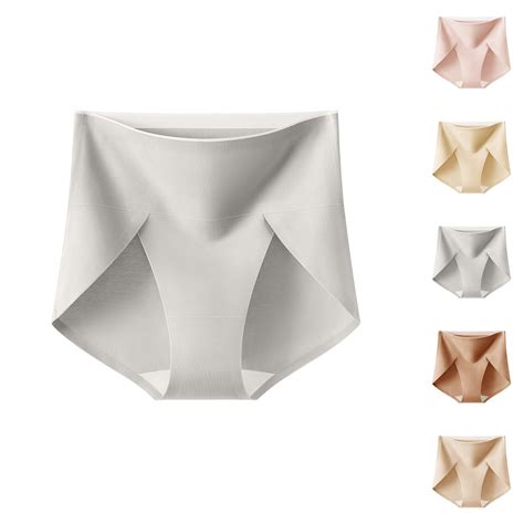 Sentmoon Seamless Underwear For Women Oversized High Waist No Show Bikini Bottoms For Women No