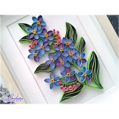 Quilling Pattern Forget Me Not Flowers Template Quilling Inspire