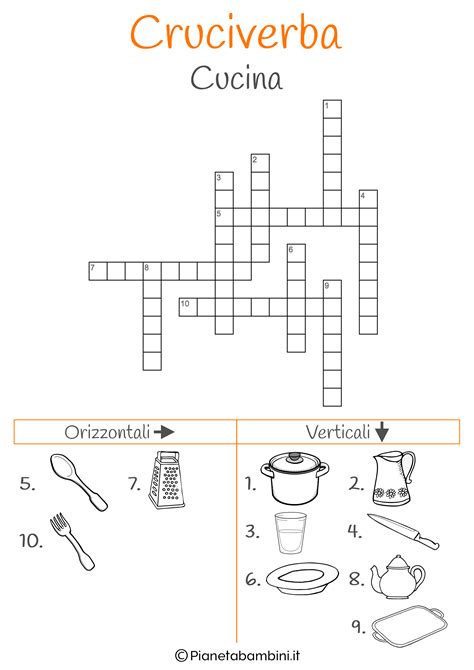 15 Cruciverba Illustrati Per Bambini Da Stampare PianetaBambini It