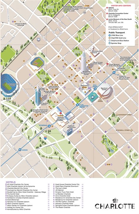 map of uptown charlotte nc 8