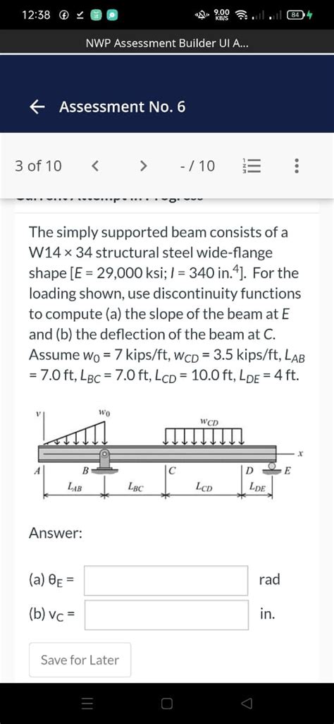 Answered The Simply Supported Beam Consists Of A… Bartleby