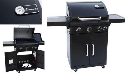 Grill Gazowy Landmann Rexon New 3 1 01576 Czarny Ceny I Opinie Ceneo Pl