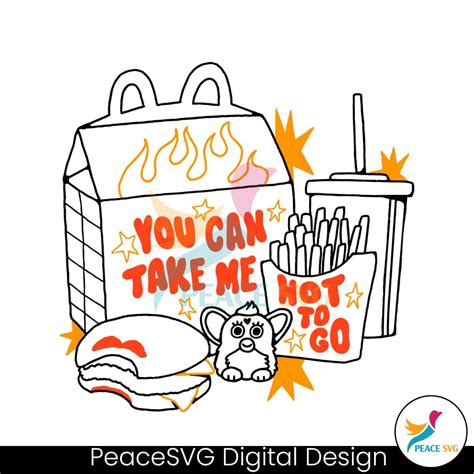 Free You Can Take Me Hot To Go SVG Cutting Files Peace SVG