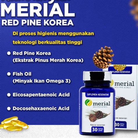 Jual Merial Red Pine Korea Pinus Merah Atasi Hipertensi Turunkan