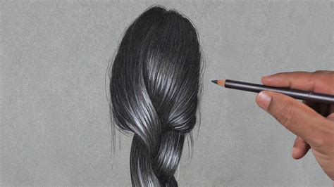 How To Draw Realistic Shiny Hairs Step By Step TUTORIAL YouTube