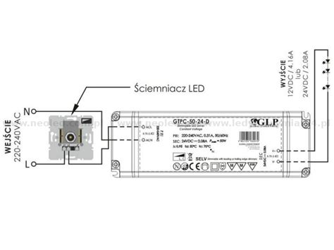 Zasilacz napięciowy GTPC 50 12 D z funkcją ściemniania 50W 12VDC