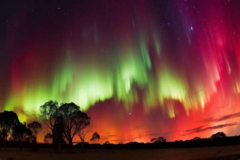 premium photo  time lapse   southern lights aurora australis