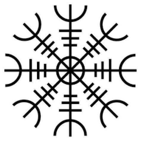 Ægishjálmur Symbol Viking Symbols And Meanings Viking Symbols