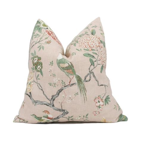 Floral Chinoiserie Throw Pillow Covers Etsy