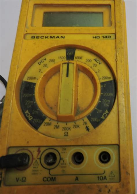 Lot Beckman Industrial Digital Hand Held Multimeter