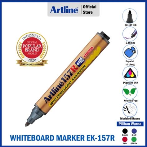 Jual ARTLINE Spidol Whiteboard Marker Boardmarker EK 157R Shopee