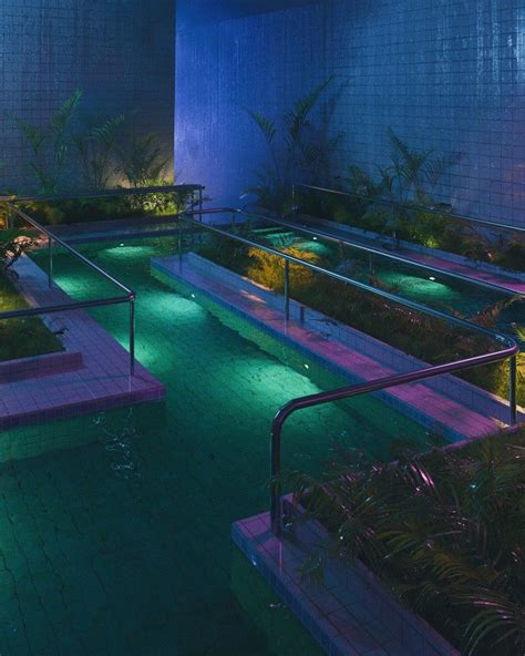 S Interior Retro Interior Design Neon Jungle Decor Pad Wave Pool