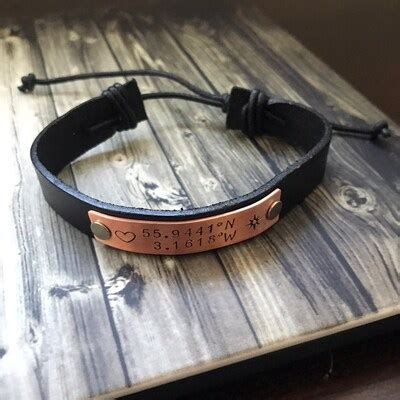 Couples Coordinates Bracelet Latitude Longitude Bracelet - Etsy