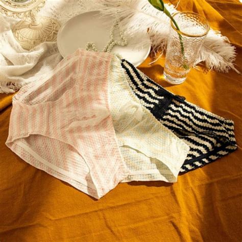 Girlie Striped Cotton Bikini Panties Cute Sissy