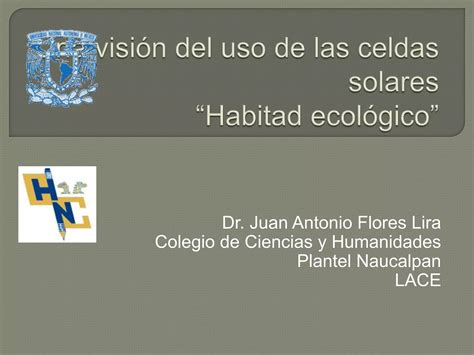 Una Visi N Del Uso De Las Celdas Solares Ppt