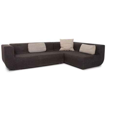 Cor Nuba Fabric Corner Sofa Gray Anthracite Sofa Couch 15179