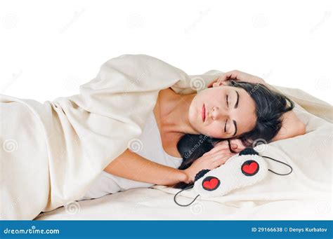 Sleeping Brunette Stock Photo Image Of Human Blinker