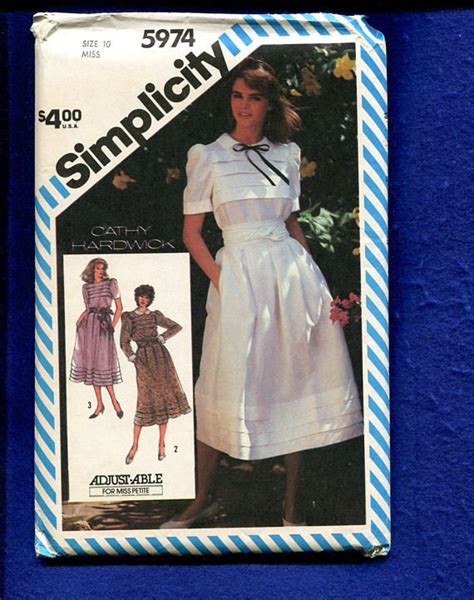 S Simplicity Cathy Hardwick Country Chic Dress Pattern Size