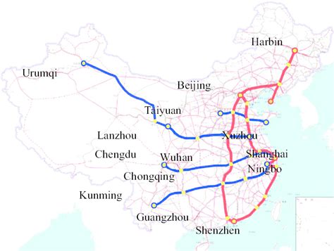 Chinese High Speed Rail Map