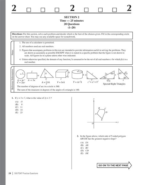 Extended Ebook Content For 500 PSAT Practice Questions Practice Test 1