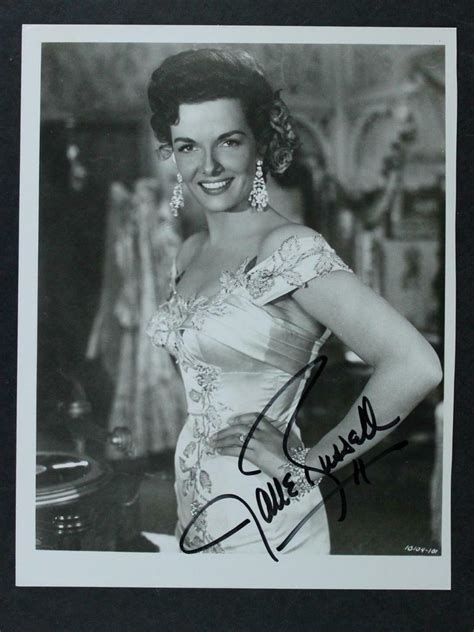 Actress Sex Symbol Jane Russell Autograph X Photo