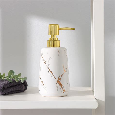 Дозатор для жидкого мыла SAVANNA Lightning, 350 мл, цвет белый (7514814 ...