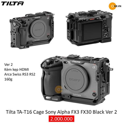 Tilta Ta T Cage Sony Alpha Fx Fx Black Ver