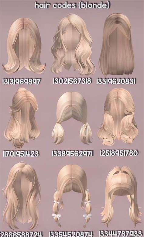 Blonde Hairs Blonde Hair Roblox Y2k Hair Brown Hair Roblox