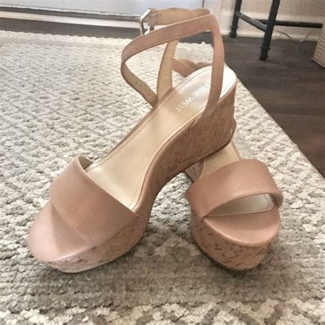 Nine West Shoes Nine West Nude Wedges Poshmark