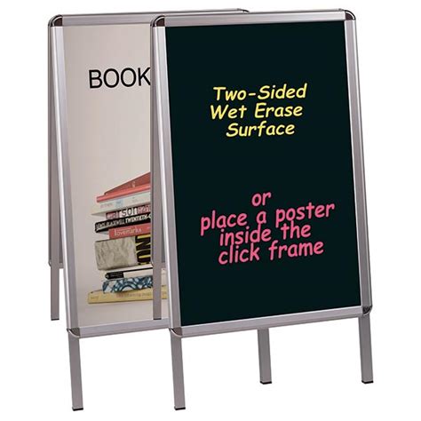 Black Wet Erase Sign Board With Aluminum Frame H X W Schools In