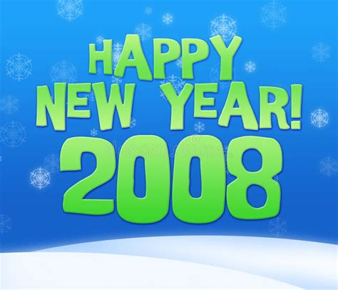 2008 Jahr stock abbildung. Illustration von mitternacht - 3786398