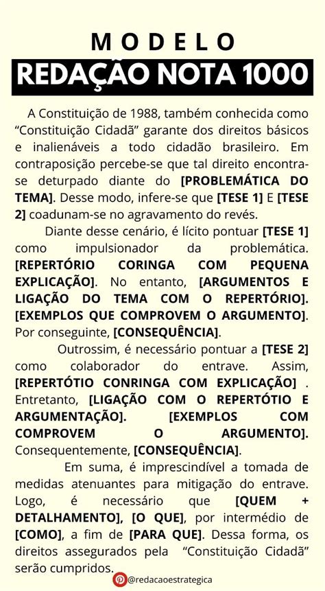Conclusão De Redação Nota 1000 - MODELO DE REDAÇÃO NOTA 1000 | ENEM 2024 | Modelo de redaçao nota 1000 ...