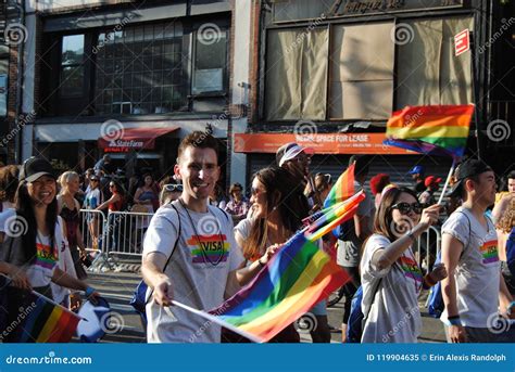 Gay Pride New York City Pride March NYC NY USA Editorial Image Image Of Caucasian Freedom