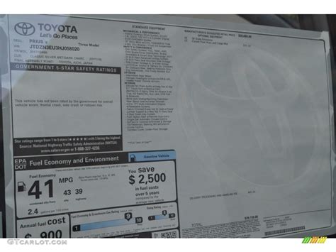 2017 Toyota Prius V Three Window Sticker Photos