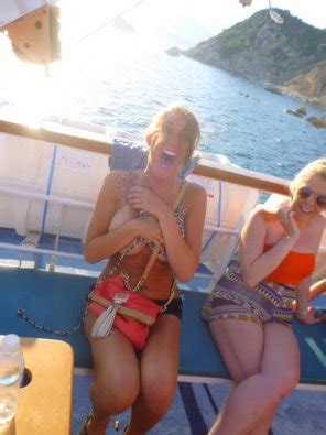 Happy And Embarrassed On A Boat Porn Pic