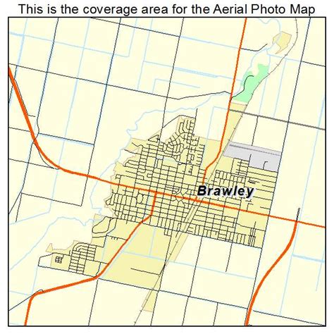 Aerial Photography Map of Brawley, CA California