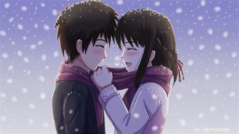 Mitsuha And Taki Winter Jeffanime Illustrations Art Street