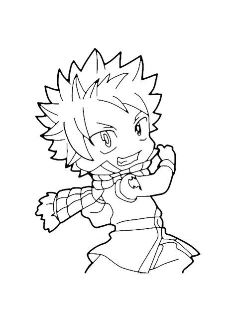 Natsu Dragneel Coloring Page