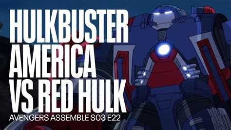 Hulkbuster Avengers Versus Red Hulk Avengers Assemble Youtube