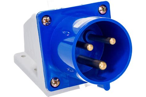 Стационарная вилка ЭРА 523 2Р+РЕ 32А 220В IP44 Б0032858 - выгодная цена ...