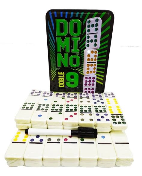 Domino Doble En Caja Metalica Didacti Juegos