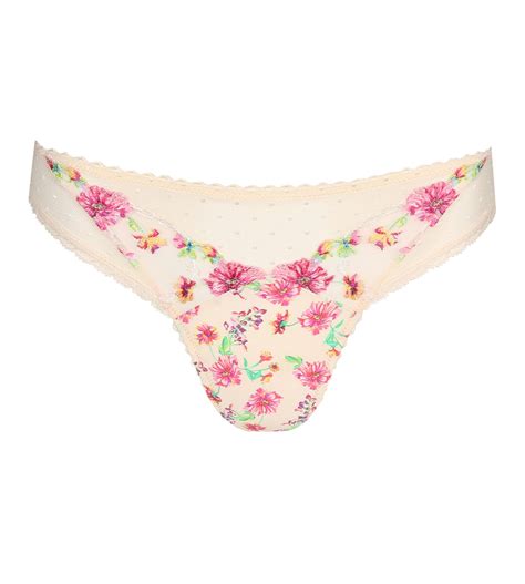 String Tanga Chen Pearled Ivory Marie Jo Lingerie Sipp