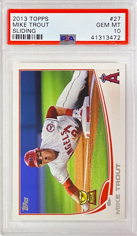 Mike Trout Topps Los Angeles Angels Baseball All Star Rookie Cup