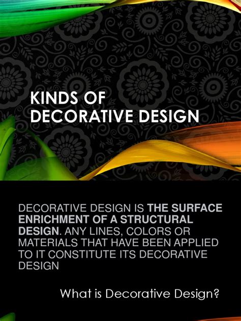 kinds  decorative design lesson   shape pattern