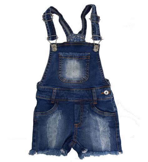 Jardineira Jeans Infantil Menina