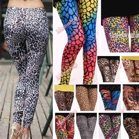 Leggings Color S L Opard Z Bre Pour Femmes Et Filles Pantalons Courts